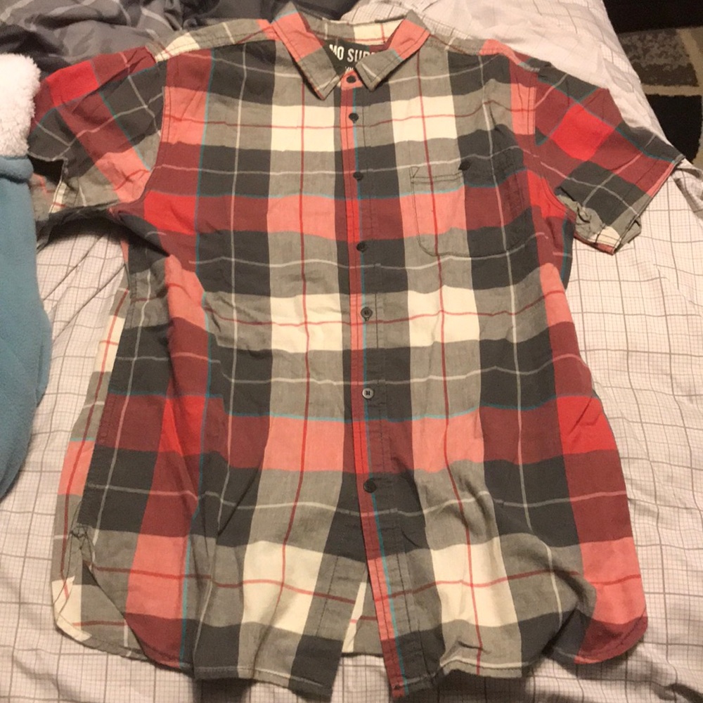 Men checkered polo shirt